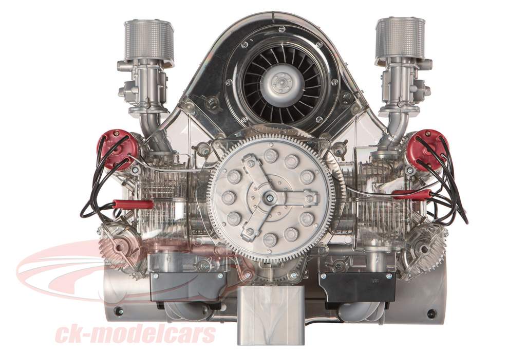 Porsche motor de corrida Carrera 4 cilindros Modelo Boxer tipo 547 ano de construção 1953 estojo 1:3 Franzis