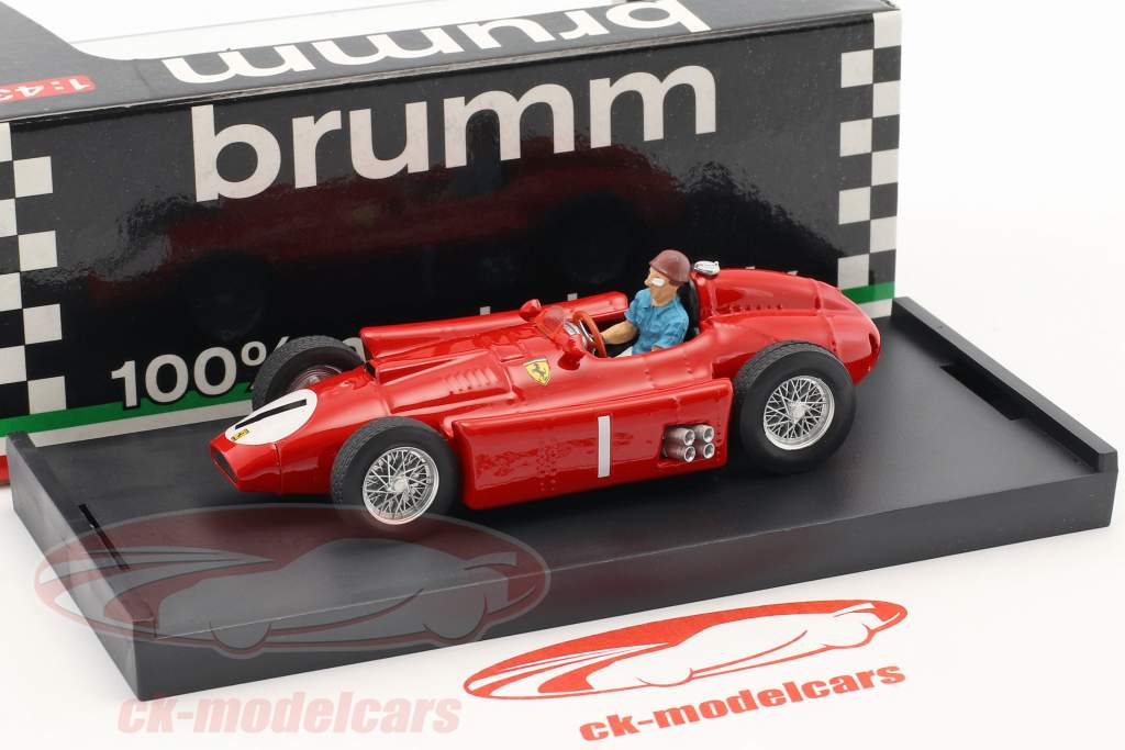 J. M. Fangio Ferrari D50 #1 Gagnant Britanique GP F1 Champion du monde 1956 1:43 Brumm