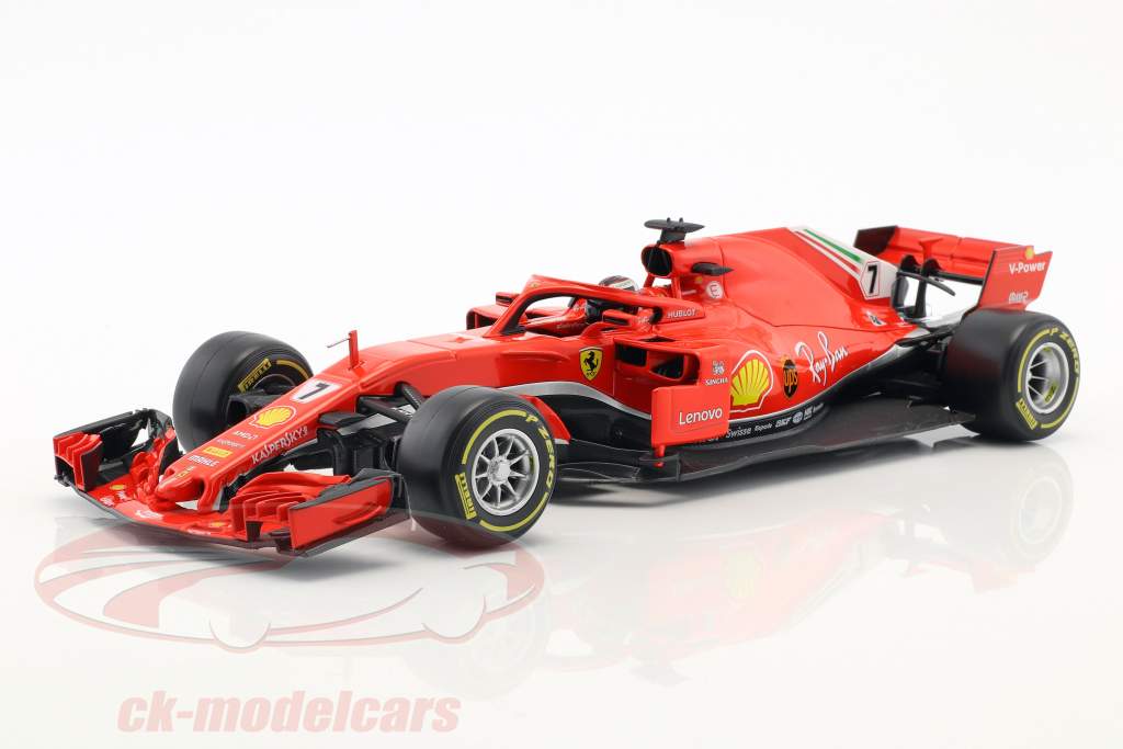 Kimi Räikkönen Ferrari SF71H #7 formule 1 2018 1:18 Bburago