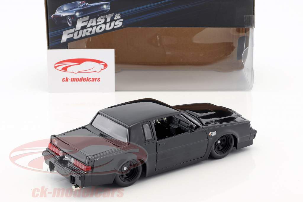 Dom's Buick Grand National año de construcción 1987 película Fast & Furious (2009) negro 1:24 Jada Toys