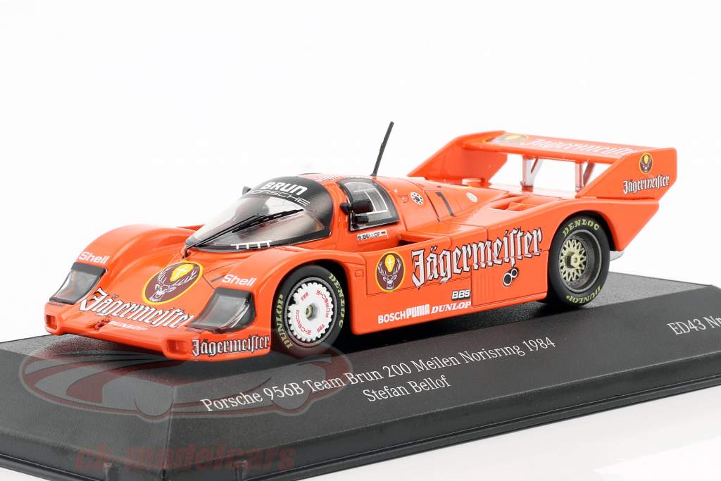Porsche 956B Jagermeister #1 3Rd 200 Miles Norisring 1984 Bellof CMR 1:43 SBC013