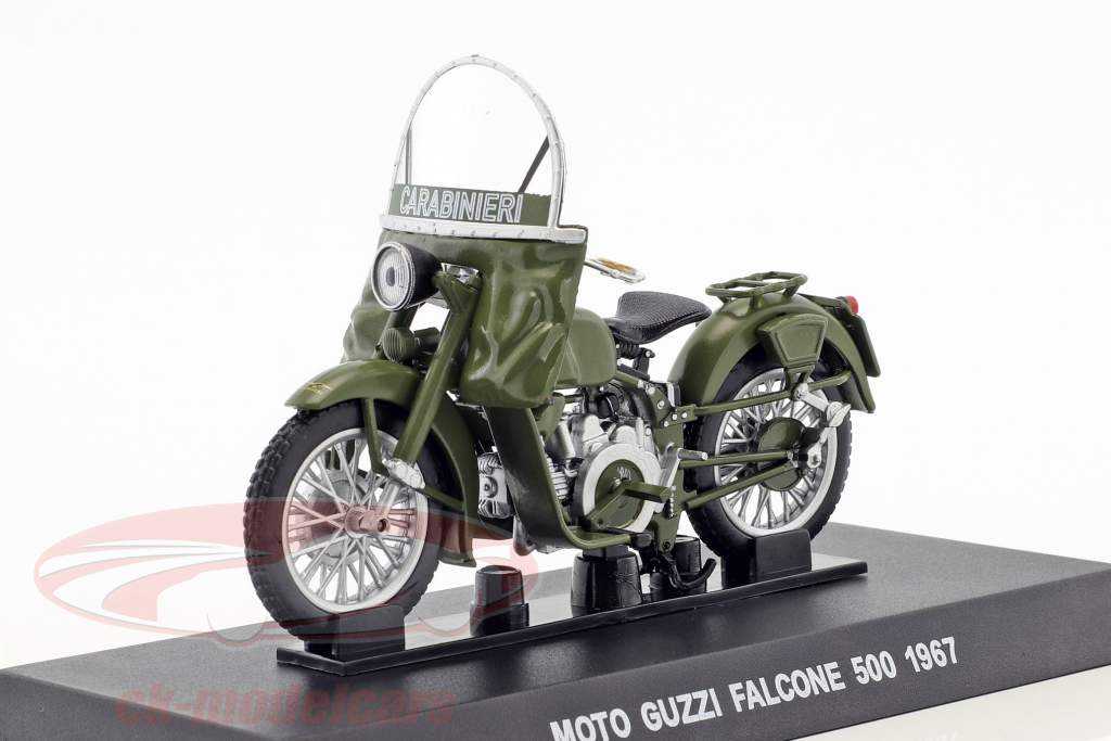 Moto Guzzi Falcone 500 1967 carabineros 1:24 motocicleta-modelo 