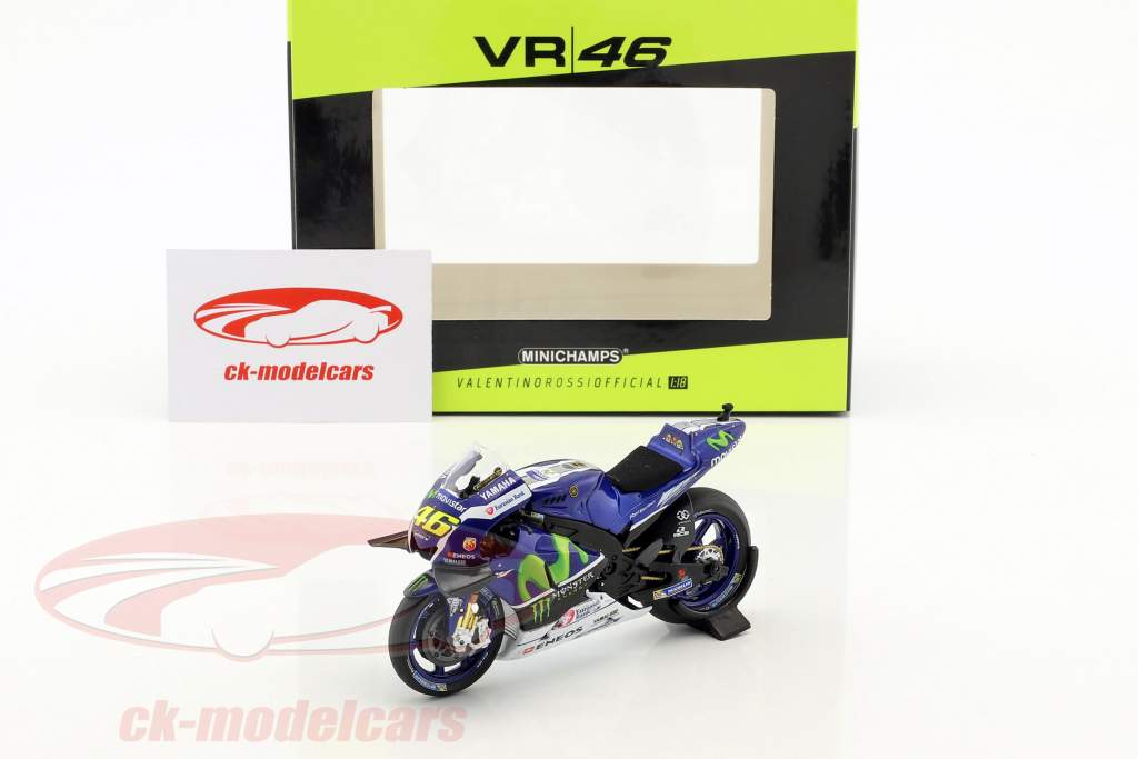 Valentino Rossi Yamaha YZR-M1 #46 gagnant MotoGP Catalunya 2016 1:18 Minichamps