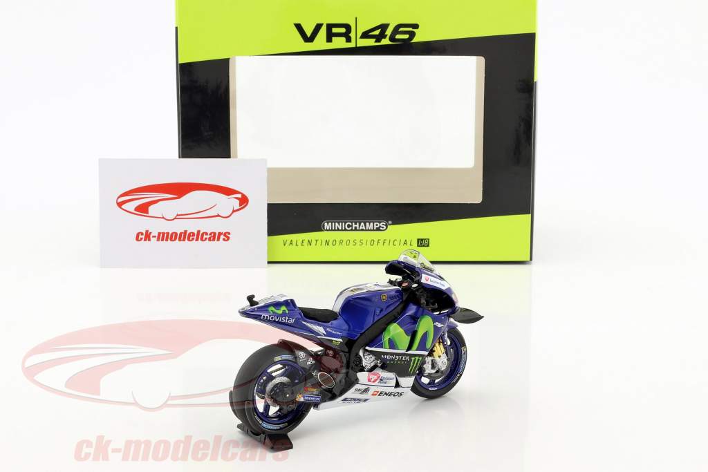 Valentino Rossi Yamaha YZR-M1 #46 vincitore MotoGP Catalunya 2016 1:18 Minichamps