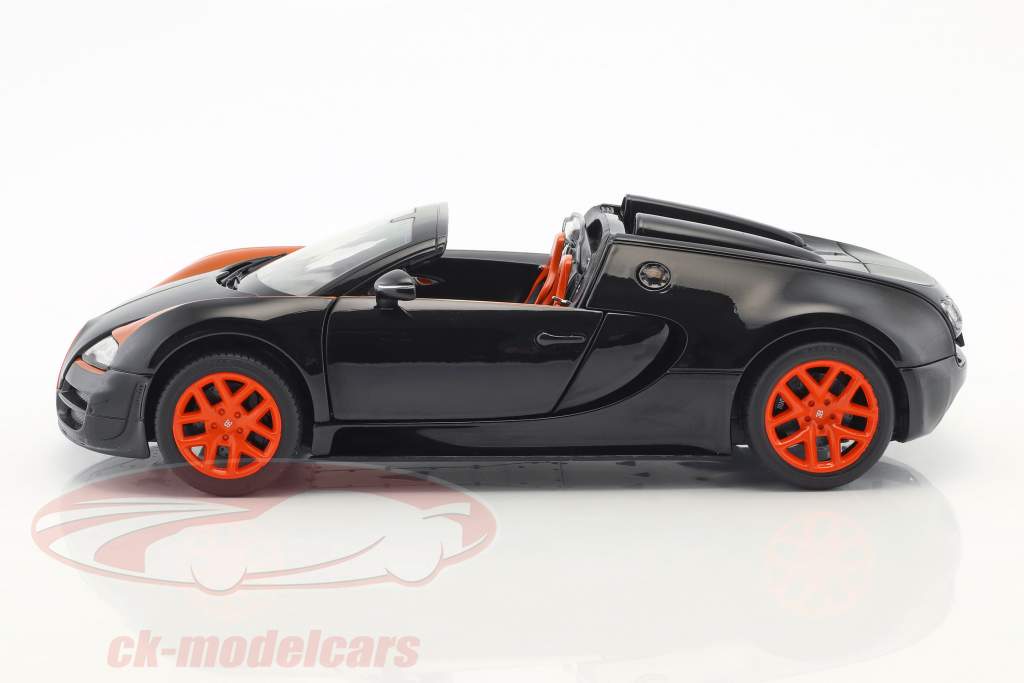 Bugatti Veyron 16.4 Grand Sport Vitesse noir / orange 1:18 Rastar