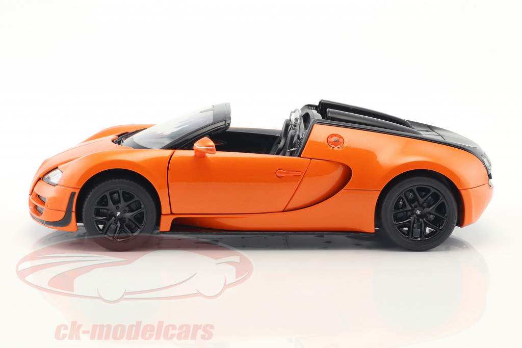 Bugatti Veyron 16.4 Grand Sport Vitesse naranja / negro 1:18 Rastar