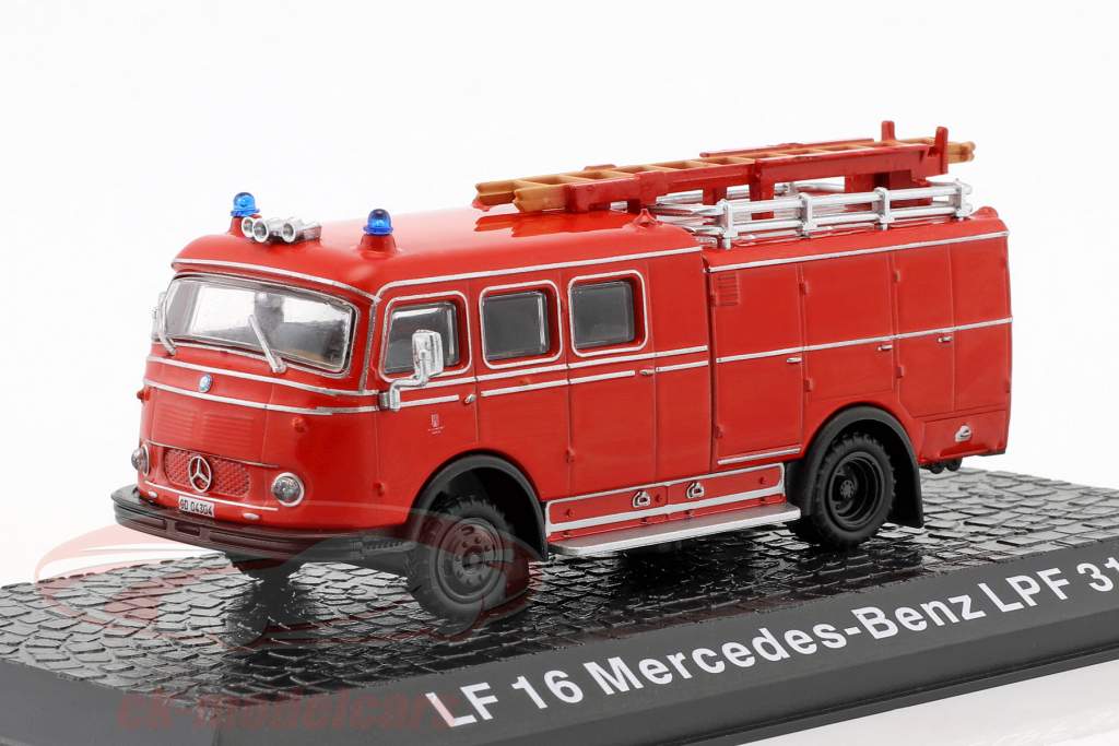 Mercedes-Benz LF 16 LPF 311 brandvæsen rød 1:72 Altaya