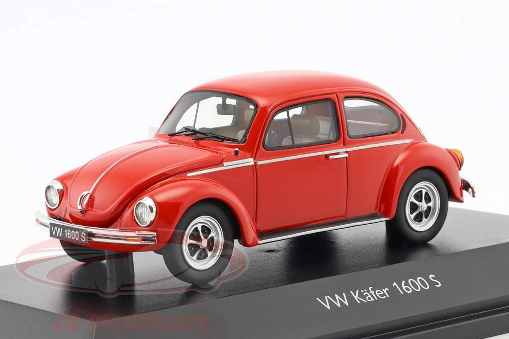 Volkswagen VW escarabajo 1600-S Super Bug rojo 1:43 Schuco