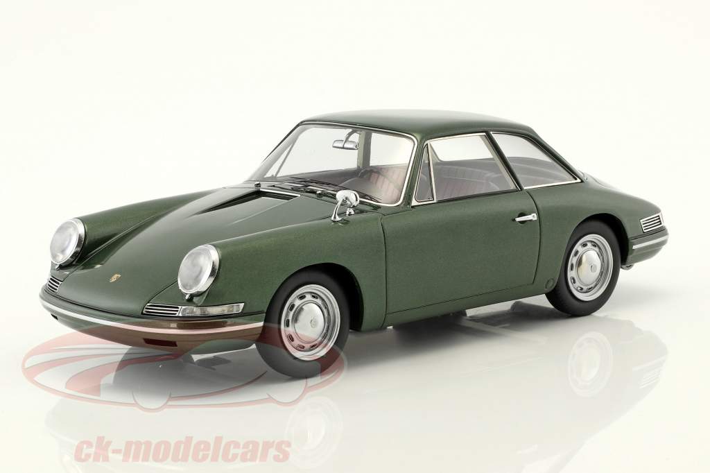 Porsche 754 T7 coupe prototype 1959 groen metalen met vitrine 1:18 AutoCult