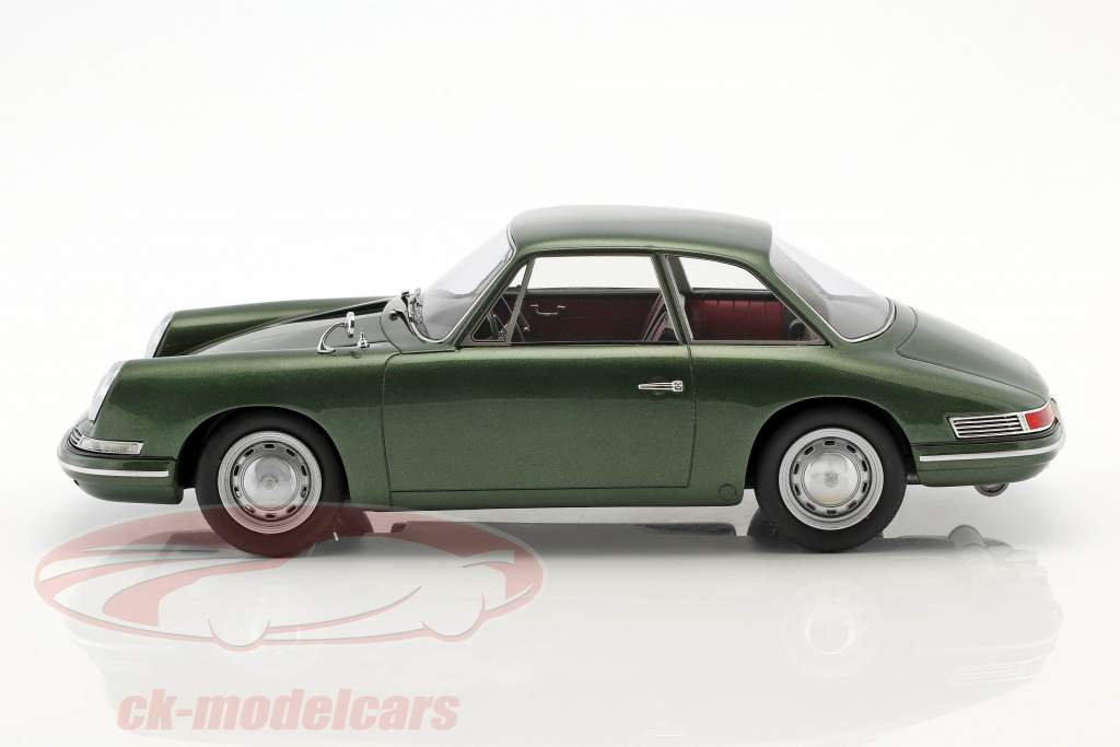 Porsche 754 T7 coupe protótipo 1959 verde metálico com mostruário 1:18 AutoCult