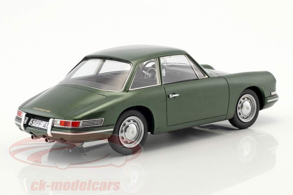 Porsche 754 T7 coupé prototype 1959 vert métallique avec vitrine 1:18 AutoCult