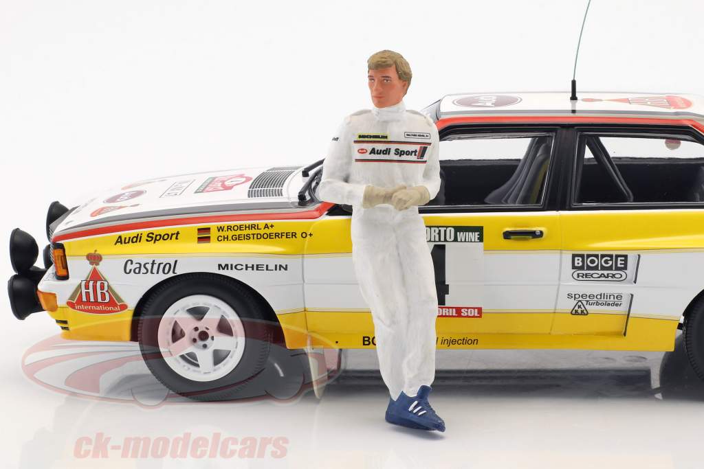Walter Röhrl Audi Sport Rallye 人物 1:18 FigurenManufaktur