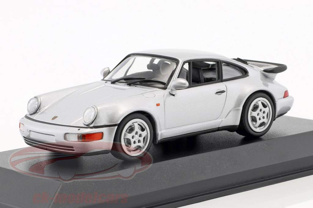 Porsche 911 (964) Turbo 建造年份 1990 银 金属的 1:43 Minichamps