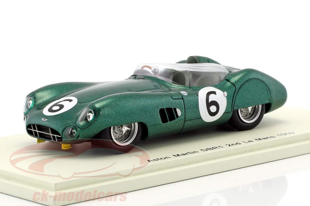 Aston Martin DBR1 #6 2nd 24h Le Mans 1959 Trintignant, Frere 1:43 Spark
