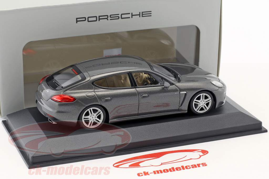 Porsche Panamera Diesel année de construction 2014 gris agate 1:43 Minichamps