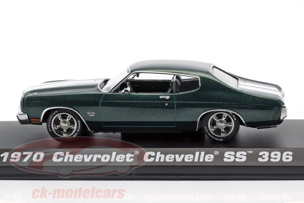 Chevrolet Chevelle SS 396 année de construction 1970 film John Wick 2 (2017) vert métallique 1:43 Greenlight