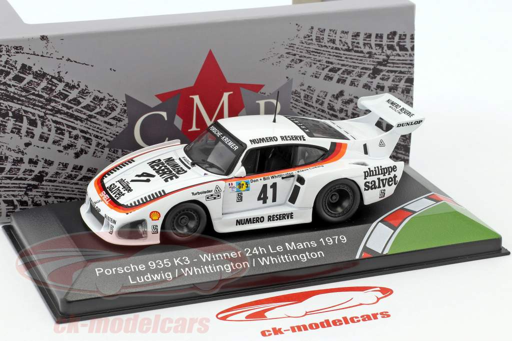 Porsche 935 K3 #41 勝者 24h LeMans 1979 Ludwig, Whittington, Whittington 1:43 CMR