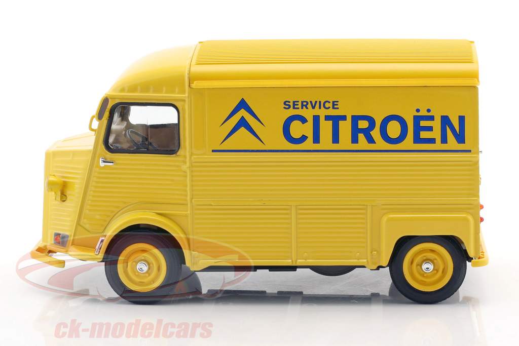 Citroen HY Citroen Service année de construction 1962 jaune / bleu 1:24 Welly