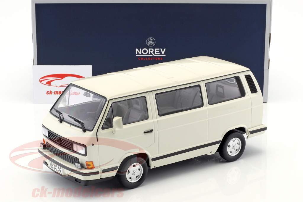 Volkswagen VW T3 Bus White Star ano de construção 1990 branco 1:18 Norev