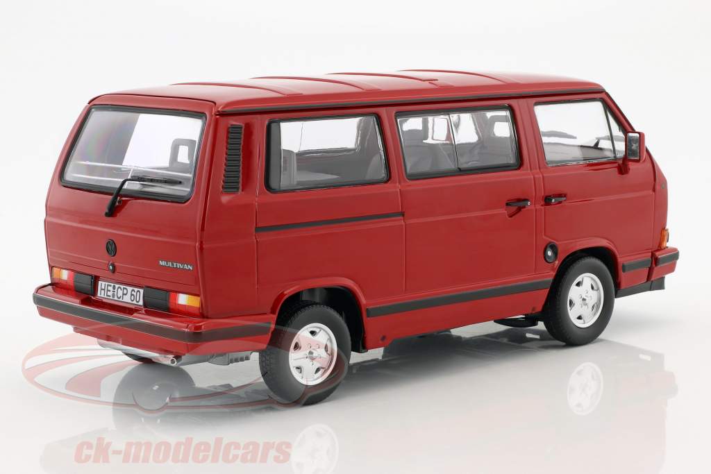 Volkswagen VW T3 Bus Red Star 築 1992 赤 1:18 Norev