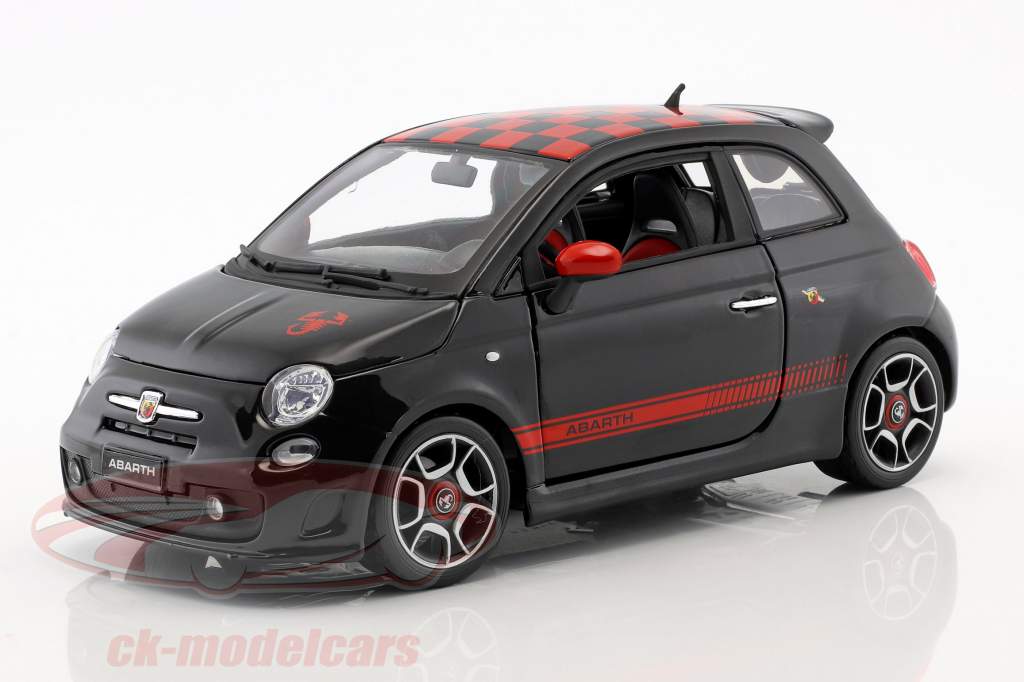 Fiat Abarth 500 nero / rosso 1:18 Bburago