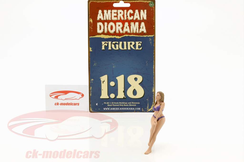 La chica del calendario julio en bikini 1:18 American Diorama