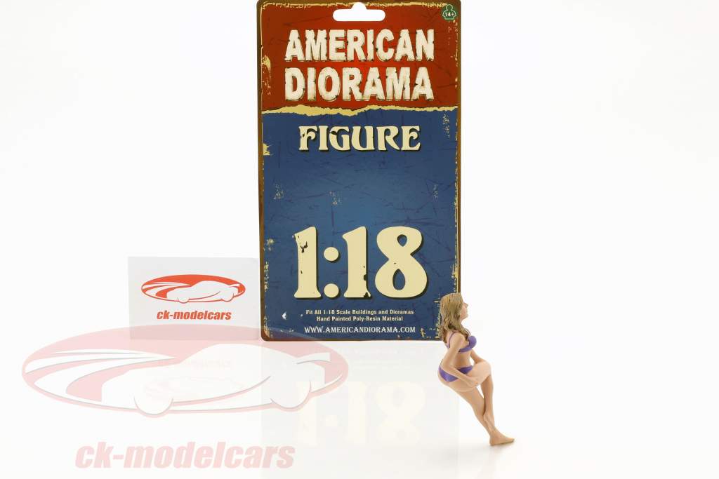 calendar girl juillet en bikini 1:18 American Diorama