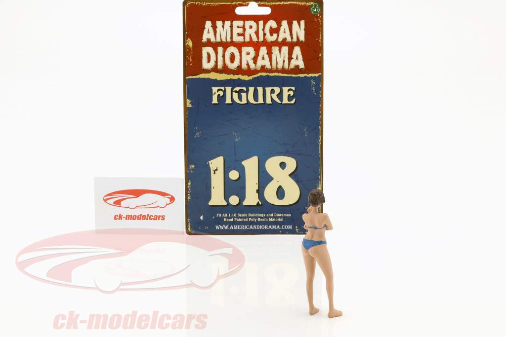 La chica del calendario diciembre en bikini 1:18 American Diorama