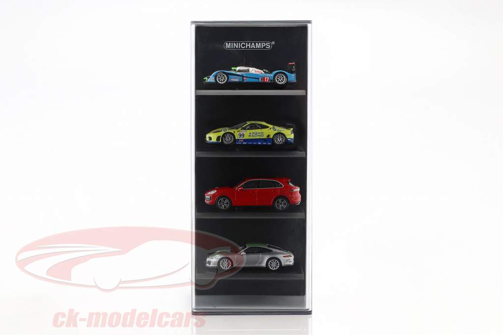 Acrylic Showcase für 4 model cars in scale 1:87 black Minichamps