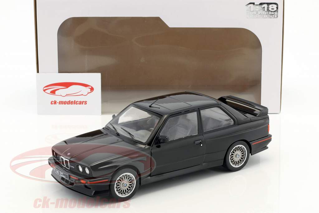 BMW M3 E30 Sport Evolution année de construction 1990 noir 1:18 Solido