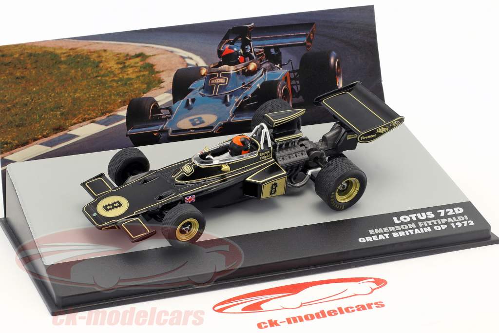 Emerson Fittipaldi Lotus 72D #8 胜利者 英国的 GP 公式 1 1972 1:43 Altaya