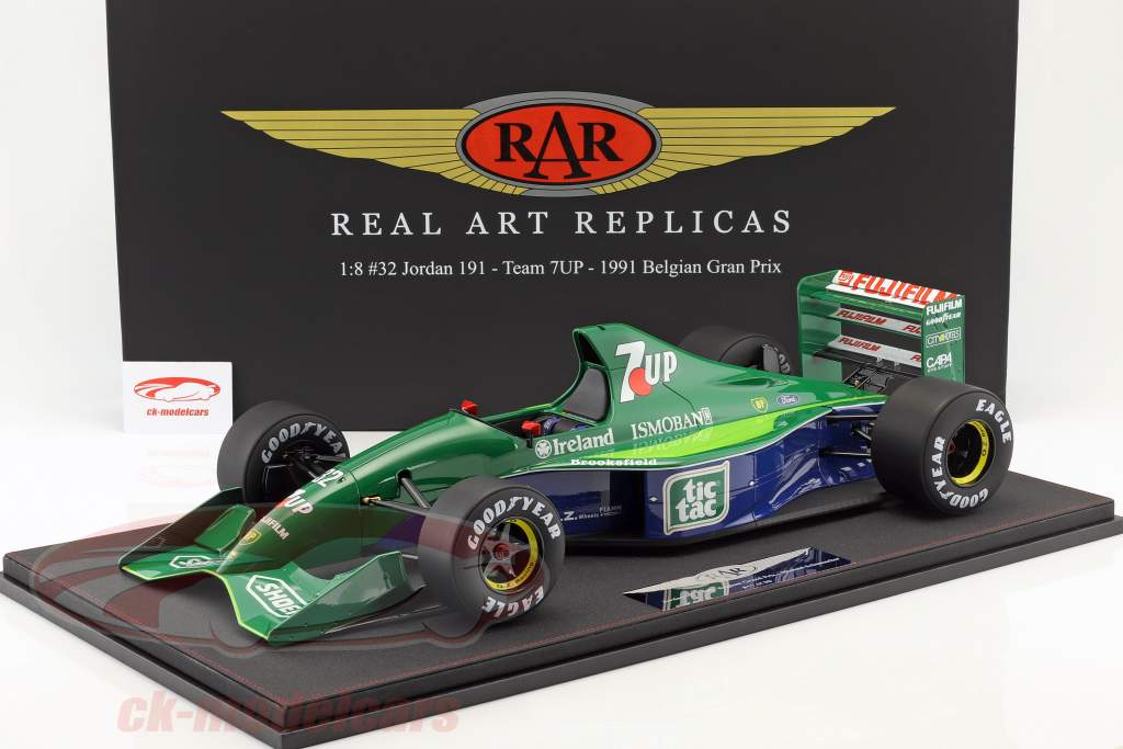 Real Art Replicas Michael Schumacher Jordan 191 #32 Debut Belgian GP formula 1 1991 model car