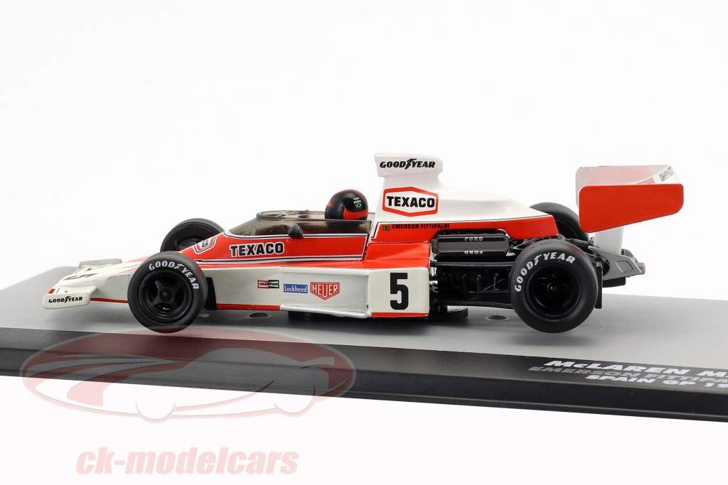 E. Fittipaldi McLaren M23 #5 世界冠军 西班牙 GP 公式 1 1974 1:43 Altaya