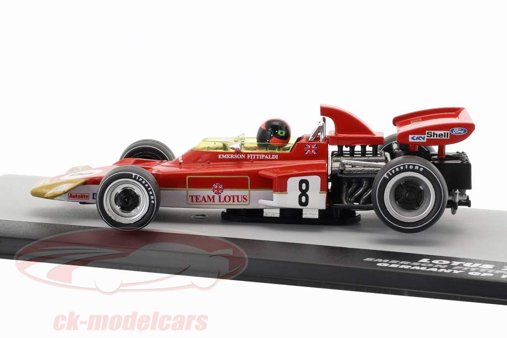 Emerson Fittipaldi Lotus 72D #8 Germania GP Formula 1 1971 1:43 Altaya