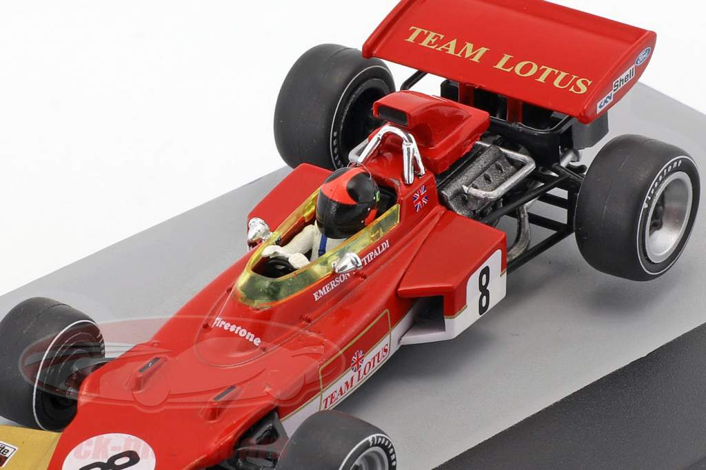 Emerson Fittipaldi Lotus 72D #8 Alemania GP Fórmula 1 1971 1:43 Altaya