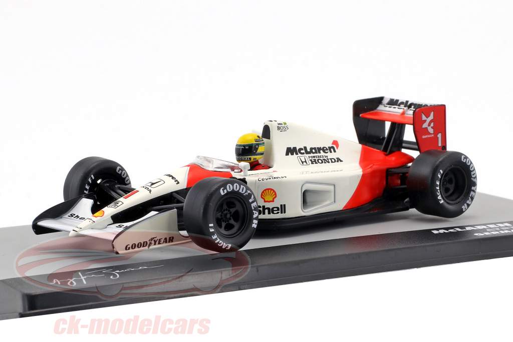 Ayrton Senna McLaren MP4/6 #1 fórmula 1 Campeón mundial 1991 1:43 Altaya
