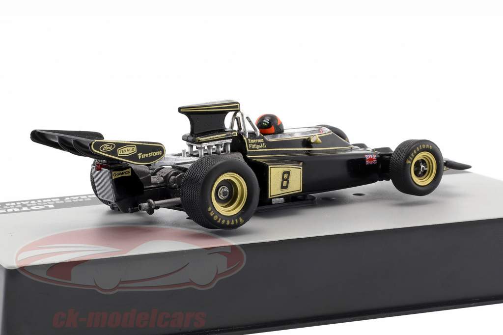 E. Fittipaldi Lotus 72D #8 ganador británico GP fórmula 1 1972 1:43 Altaya