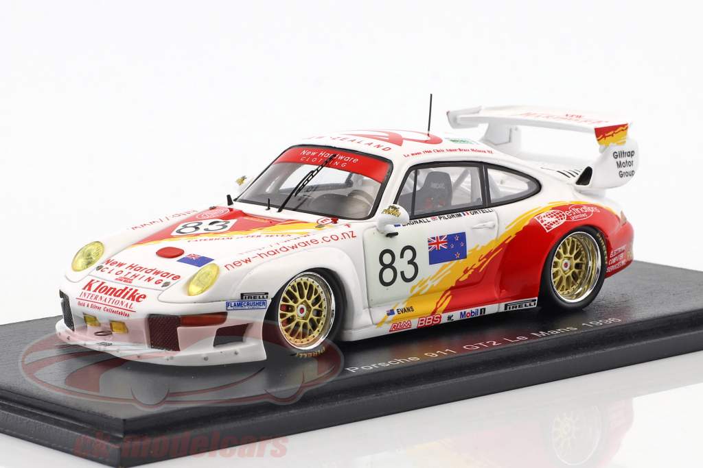 Porsche 911 (993) GT2 #83 24h LeMans 1996 Ortelli, Pilgrim, Bagnall 1:43 Spark