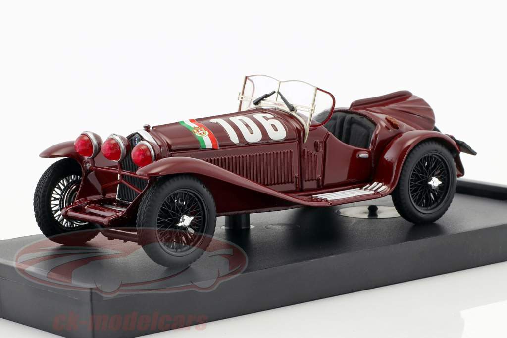 Alfa Romeo 8C 2300 #106 vincitore Mille Miglia 1932 Borzacchini, Bignami 1:43 Brumm