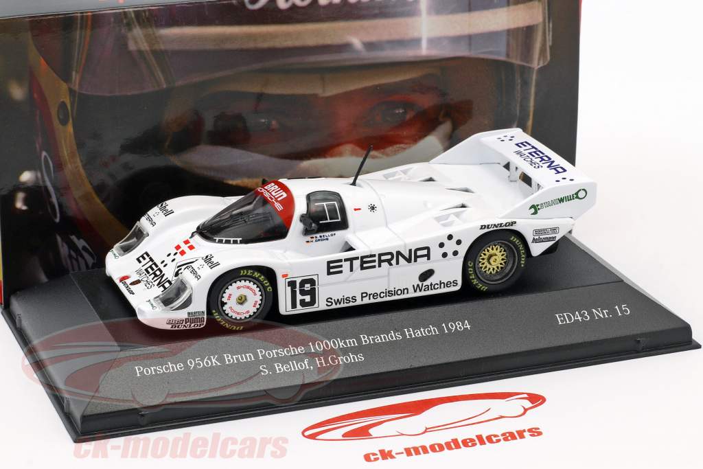 Porsche 956K Brun #19 5e 1000km Brands Hatch 1984 Bellof, Grohs 1:43 CMR