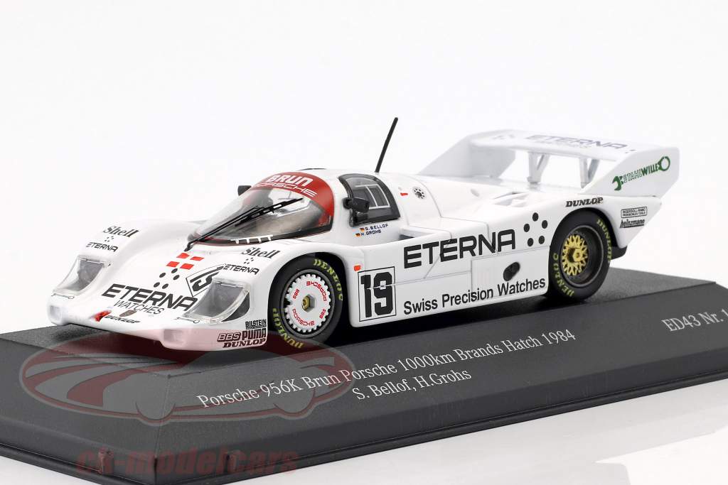Porsche 956K Brun #19 5 ° 1000km Brands Hatch 1984 Bellof, Grohs 1:43 CMR