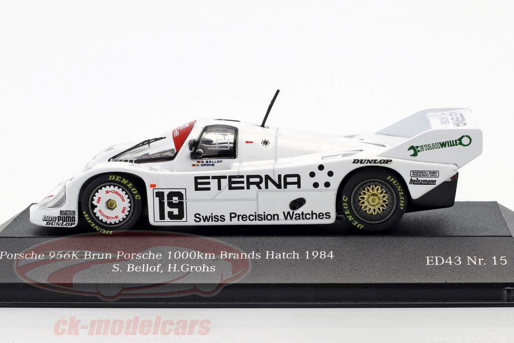 Porsche 956K Brun #19 第5 1000km Brands Hatch 1984 Bellof, Grohs 1:43 CMR