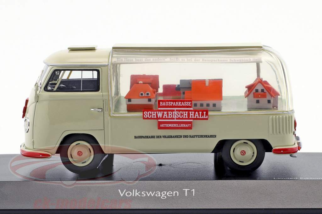 Volkswagen VW T1a Bus Schwäbisch Hall 米色 1:43 Schuco