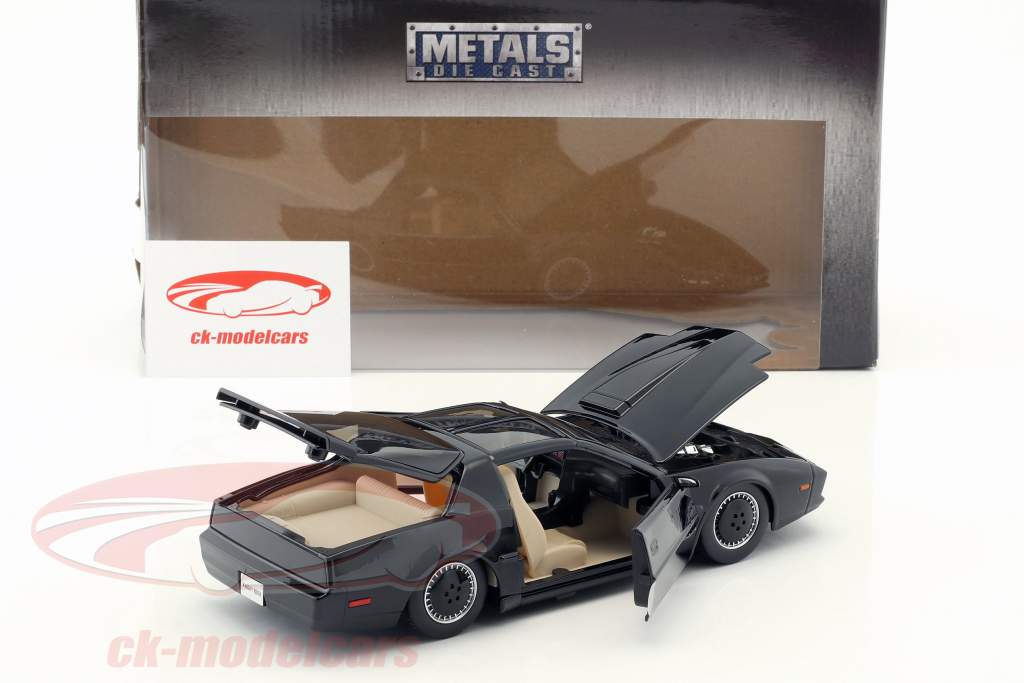 Pontiac Firebird K.I.T.T. series de televisión Knight Rider (1982-1986) negro 1:24 Jada Toys
