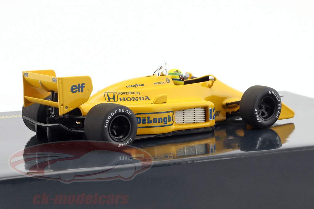 A. Senna Lotus Honda 99T 1st Victory GP Monaco fórmula 1 1987 1:43 Minichamps