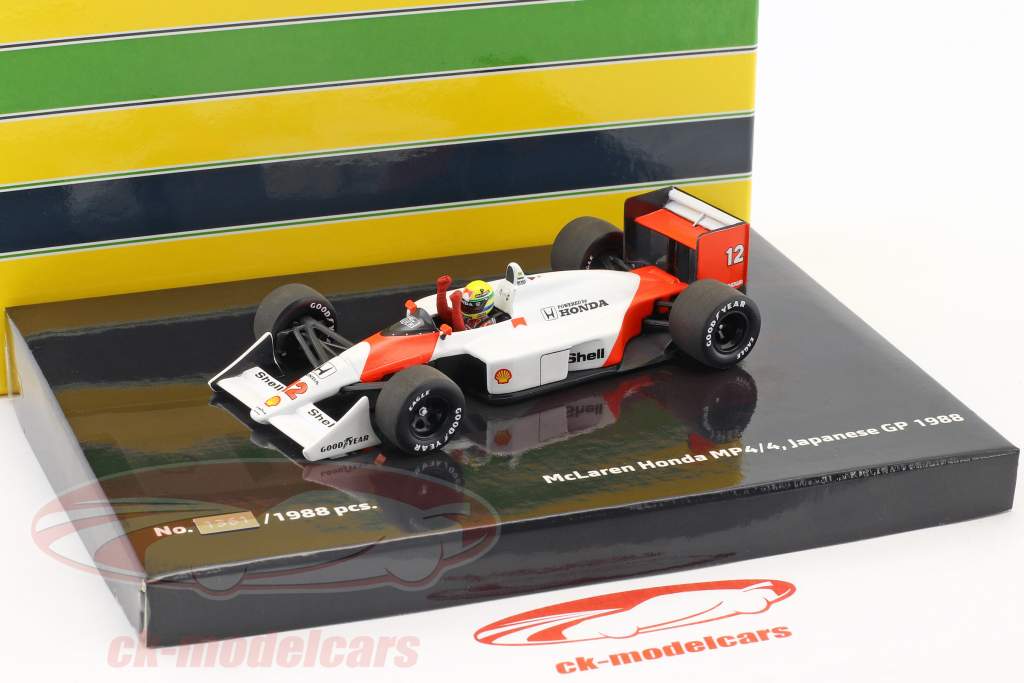 Scale model car 1:43 McLaren MP4/4 Ayrton Senna-1988 Formula 1 