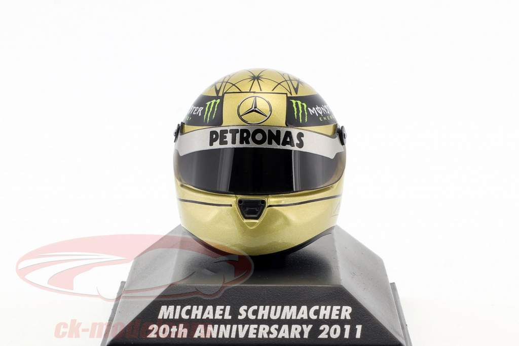 M. Schumacher Mercedes F1 W03 GP Spa Formula 1 2011 Helmet 1:8 Schuberth