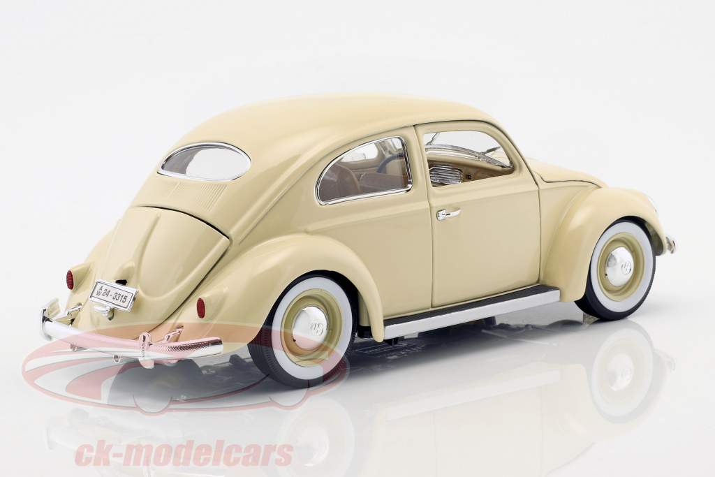 Volkswagen VW Käfer Beetle creme weiß Baujahr 1955 1:18 Bburago
