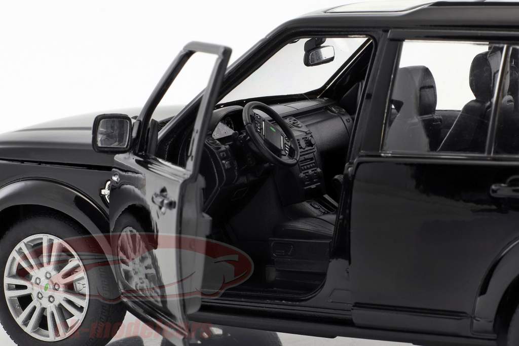Land Rover Discovery year 2010 black 1:24 Welly