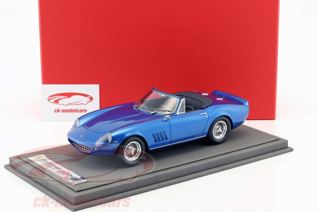 Ferrari 275 GTS/4 N.A.R.T Baujahr 1967 Steve McQueen blau metallic 1:18 BBR